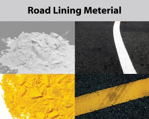mixer for road lining material mix